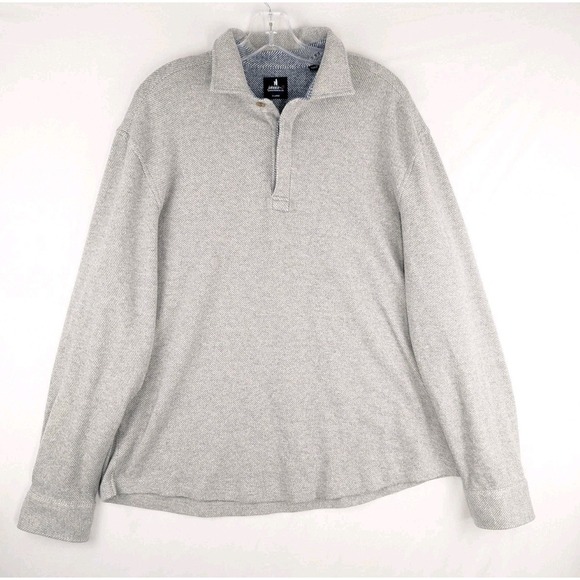 johnnie-O Other - Johnnie-O Middleton Cotton Stretch Knit ‎ Pullover Mens XL Light Gray